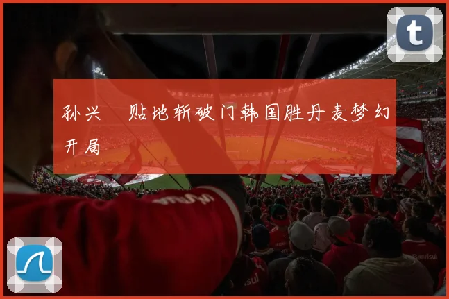 孙兴慜贴地斩破门韩国胜丹麦梦幻开局